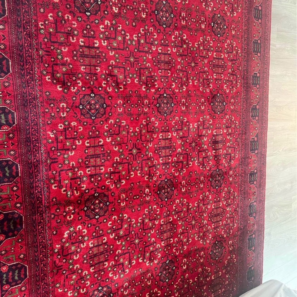 Elegant Red Patterned Rug